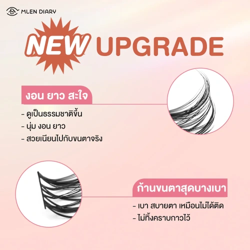 MLEN DIARY Lazy Series Eyelashes 4 Rows фото 3
