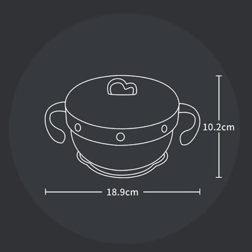 Hogokids Children Water Insulation Bowl фото 3