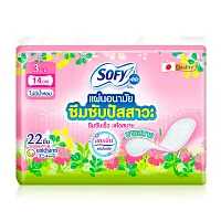 Sofy แผ่นอนามัยซึมซับปัสสาวะ Unscented 3cc [14cm x 22pcs]