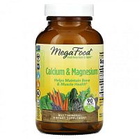 MegaFood, Кальций и магний, 90 таблеток