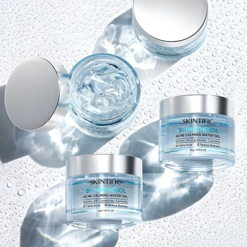 SKINTIFIC 5% Panthenol Acne Calming Water Gel 45g фото 2 SKINTIFIC 5% Panthenol Acne Calming Water Gel 45g фото 2