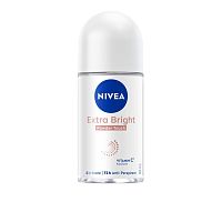 Nivea Roll On Extra Bright Powder 50 Ml. โรลออน ระงับกลิ่นกาย