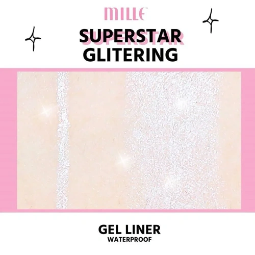 Mille Superstar Glittering Gel Liner Waterproof 0.5g фото 2