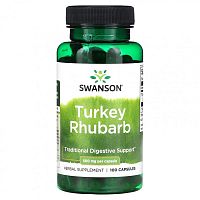 Swanson, Ревень индейки, 500 мг, 100 капсул