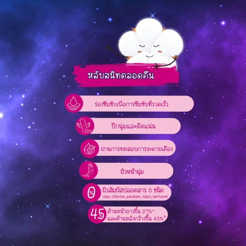 Molped ผ้าอนามัย Super Night [35 cm x 8pcs] фото 4