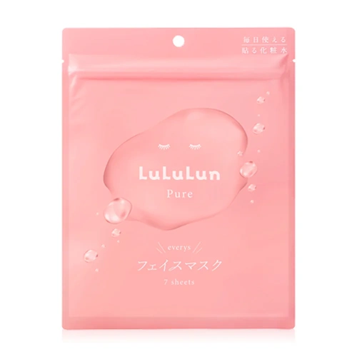 LuLuLun Pure Pink Face Mask 142ml [7 Sheets]