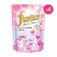 [แพ็ค 6] Fineline Laundry Detergent Happiness Sweet Floral 130ml