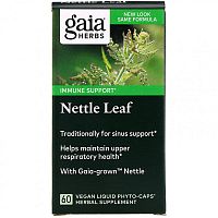 Gaia Herbs, Листья крапивы, 60 веганских капсул Liquid Phyto-Caps