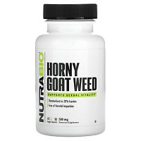 Nutrabio Labs, Horny Goat Weed, 500 мг, 90 растительных капсул