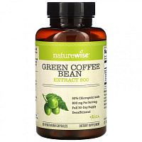 NatureWise, Green Coffee Bean Extract 800, 60 Veggie Caps