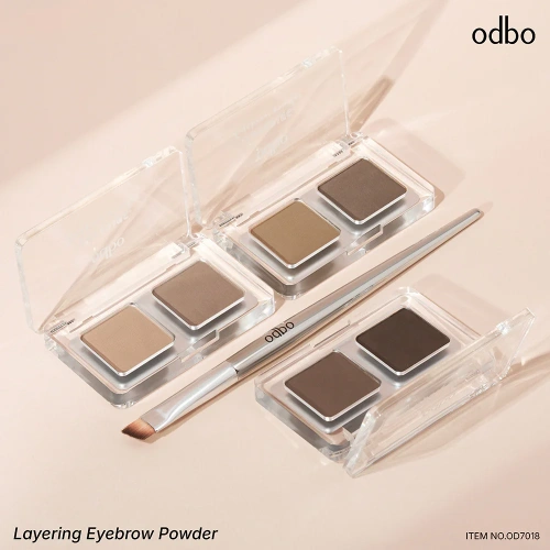 ODBO Layering Eyebrow Powder 2.6g фото 3 ODBO Layering Eyebrow Powder 2.6g фото 3