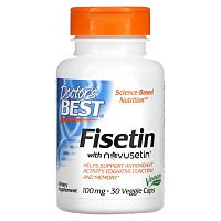Doctor's Best, физетин с Novusetin, 100 мг, 30 вегетарианских капсул