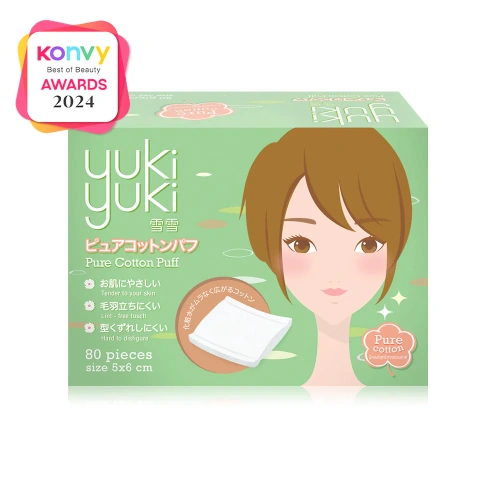 YukiYuki Pure Cotton Puff 80pcs