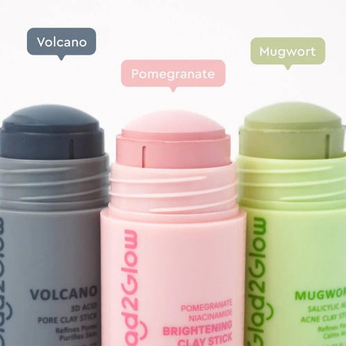 Glad2Glow Pomegranate Niacinamide Brightening Clay Stick 25g фото 2