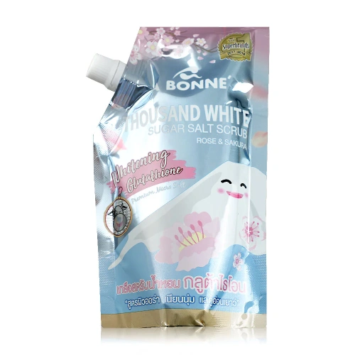 Abonne Thousand White Silky Sugar Salt Scrub Rose & Sakura 350g Abonne Thousand White Silky Sugar Salt Scrub Rose & Sakura 350g