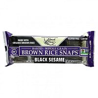 Edward & Sons, Цельнозерновое печенье из коричневого риса, черный кунжут, 100 г (3,5 унции)