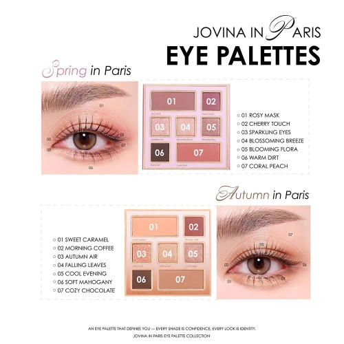 JOVINA Autumm In Paris Eye Palette 14.5g фото 3