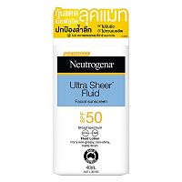 Neutrogena Ultra Sheer Fluid Facial Sunscreen Broad Spectrum SPF50 40 Ml.