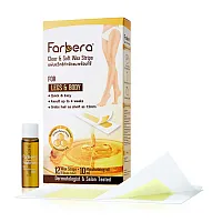 Farbera Clear & Soft Wax Strips [For Legs & Body] [12pcs/Box]