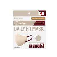IRIS OHYAMA Face Mask Daily Fit Beige-Burgundy 20 pcs/box