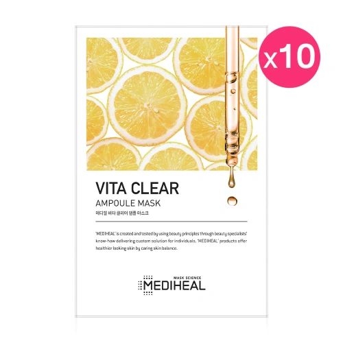[แพ็ค 10 ชิ้น] Mediheal Vita Clear Ampoule Mask 25ml