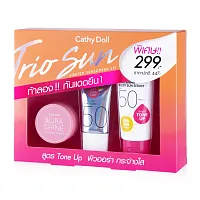 Cathy Doll All Trio Sun Limited Sunscreen Set - Tone Up