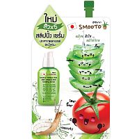 Smooto Tomato Aloe Snail White  Acne Sleeping Serum 10g.