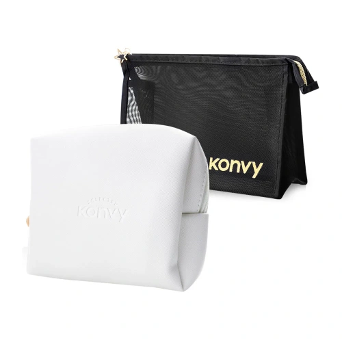 Konvy Cosmetic Bag Duo เซทกระเป๋าเครื่องสำอางพกพา 2 ใบ