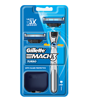 Gillette Mach3 Turbo Razor 1'S+Blades 2'S