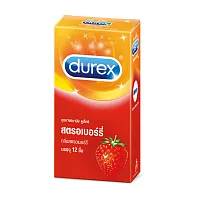 Durex Strawberry Condom 52.5mm [12pcs]
