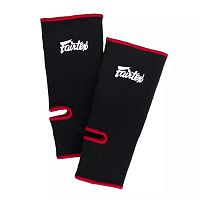 Хлопковая защита голени Fairtex AS-1 Black/Red