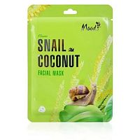 Маска для лица “Улитка + Кокос” Moods Snail Coconut Facial Mask