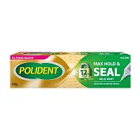 Polident Cream Max Hold And Seal Flavour Free 40g