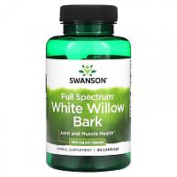 Swanson, Кора белой ивы Full Spectrum, 400 мг, 90 капсул