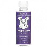 Codeage, DNA Pet, мелатонин для счастливого сна, для собак, бекон, 225 мл (7,6 жидк. Унции)