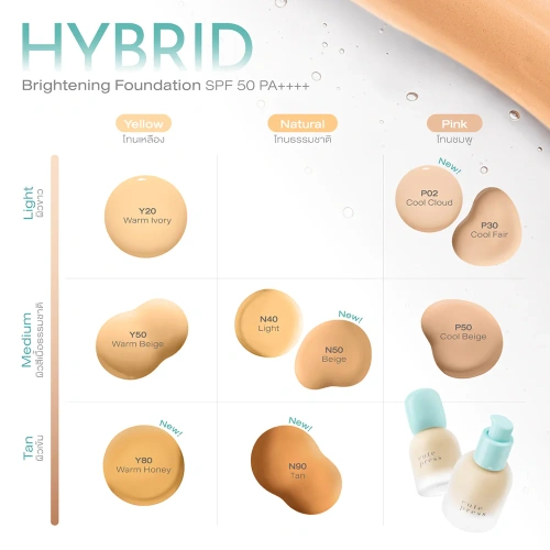 Cute Press Hybrid Brightening Foundation SPF50 PA++++ 30ml фото 3 Cute Press Hybrid Brightening Foundation SPF50 PA++++ 30ml фото 3