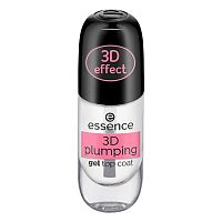Essence 3D Plumping Gel Top CoatTransparent 8ml.