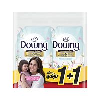 Downy Premium Parfum Concentrated Fabric Softener Pure Cotton Refill 1 L.X2