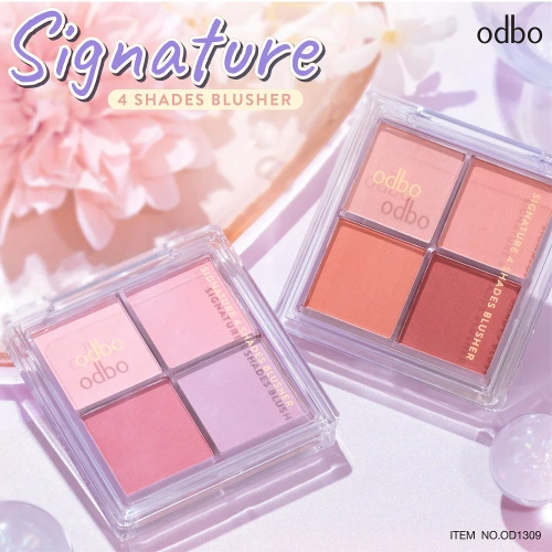 ODBO Signature 4 Shades Blusher 10g фото 2 ODBO Signature 4 Shades Blusher 10g фото 2