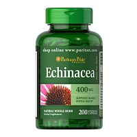 Иммуномодулятор Экстракт Эхинацеи Пурпурной Puritan’s Pride Echinacea 400 мг. 200 капсул США