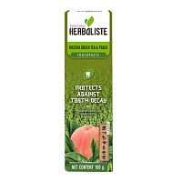 Twin Lotus Toothpaste Herbaliste Matcha Green Tea  Peach 100 G.