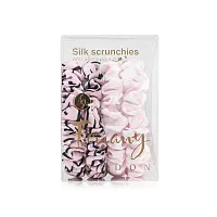 Ferrany London Silk Scrunchies Set 4pcs