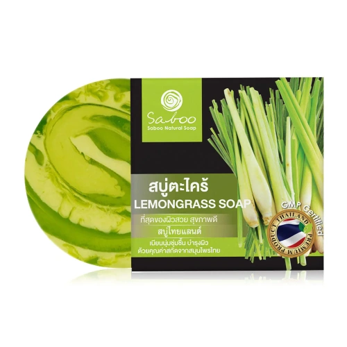 Saboo Thailand Natural Soap Black Box Lemongrass 100g