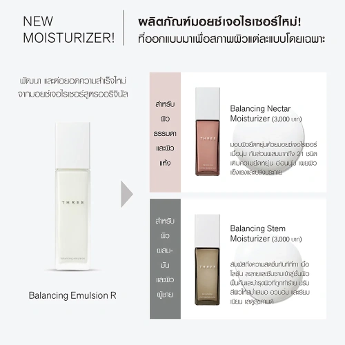 THREE Balancing Stem Moisturizer 80ml фото 3 THREE Balancing Stem Moisturizer 80ml фото 3