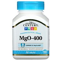 21st Century, MgO-400, 90 таблеток 21st Century, MgO-400, 90 таблеток