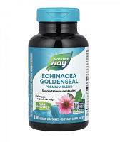 Nature's Way, эхинацея и желтокорень, 450 мг, 180 вегетарианских капсул