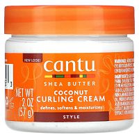 Cantu, Масло ши для натуральных волос, кокосовый крем для завивки, 57 г (2 унции)