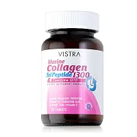 Vistra Marine Collagen Tri Peptide 1300 & Coenzyme Q10 30 Tablets