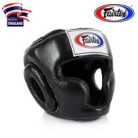 Боксерский шлем Fairtex HG 3 full coverage head guard, Таиланд XL Black