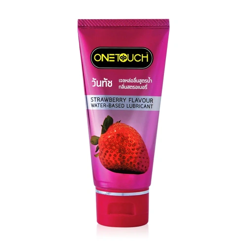 Onetouch Strawberry Flavour Water-Base Lubricant 75ml Onetouch Strawberry Flavour Water-Base Lubricant 75ml